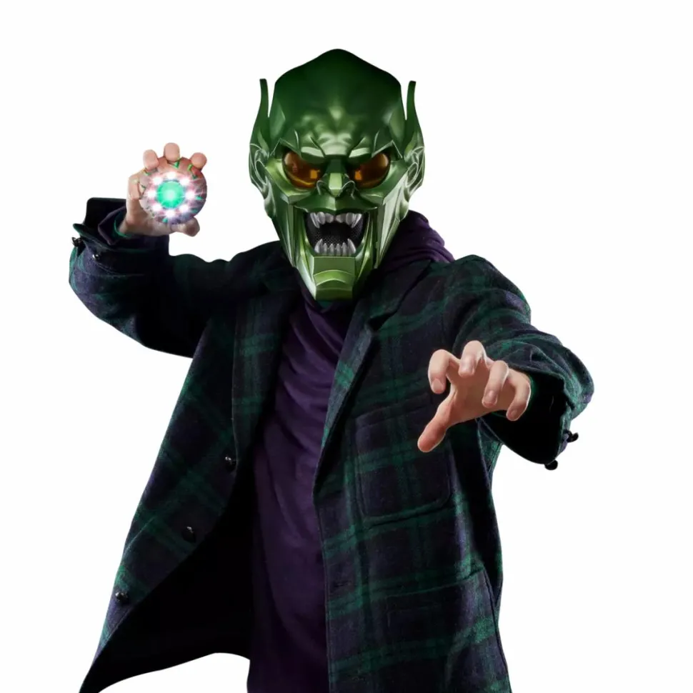 Spider-Man: No Way Home - Green Goblin Helmet Marvel Legends Premium Roleplay 1:1 Scale Life-Size Prop Replica