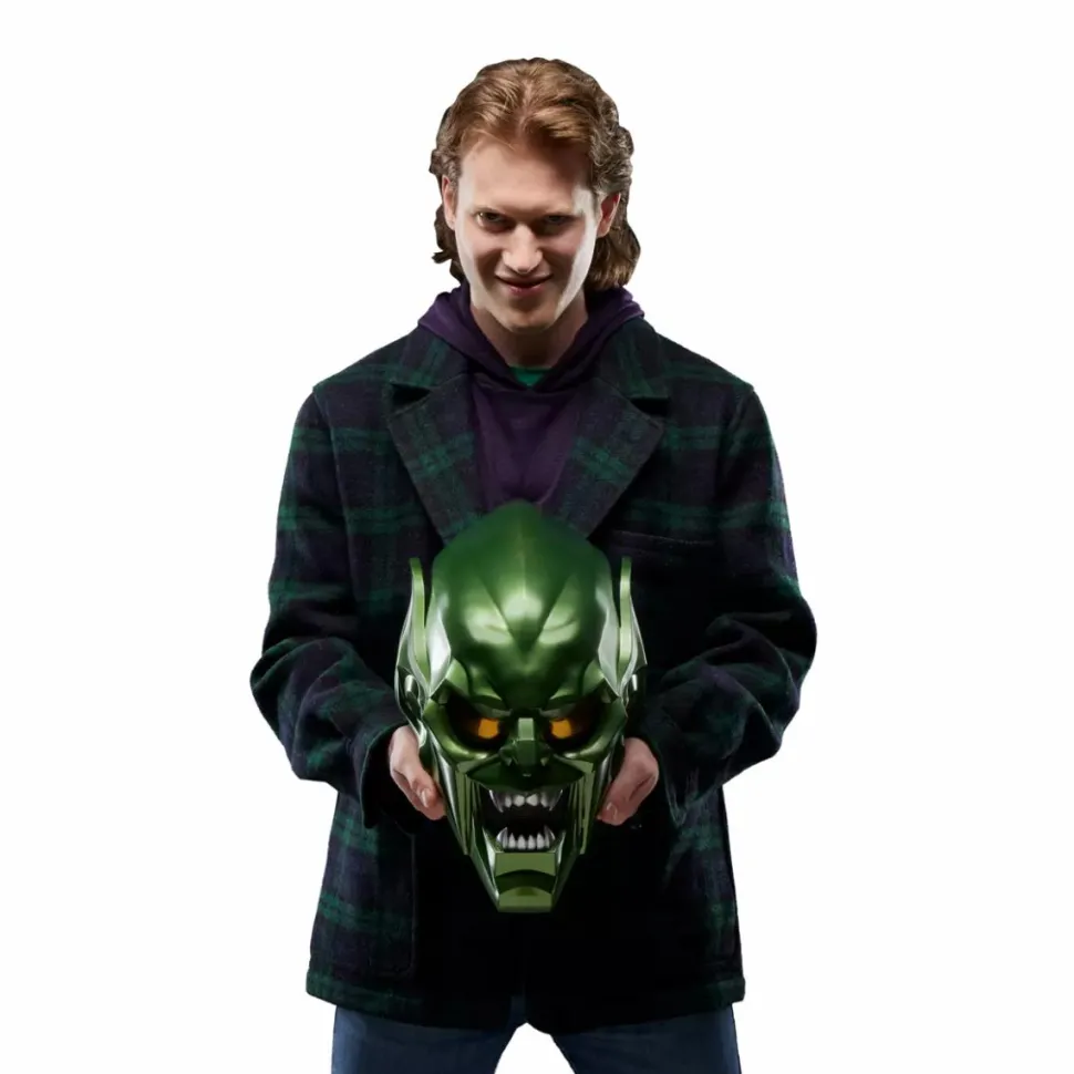 Spider-Man: No Way Home - Green Goblin Helmet Marvel Legends Premium Roleplay 1:1 Scale Life-Size Prop Replica