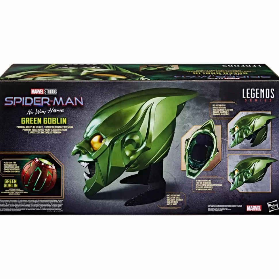 Spider-Man: No Way Home - Green Goblin Helmet Marvel Legends Premium Roleplay 1:1 Scale Life-Size Prop Replica