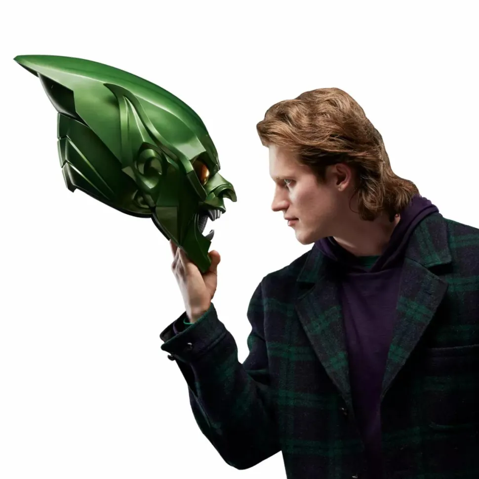 Spider-Man: No Way Home - Green Goblin Helmet Marvel Legends Premium Roleplay 1:1 Scale Life-Size Prop Replica