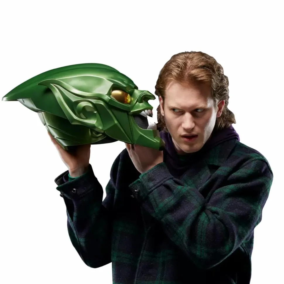 Spider-Man: No Way Home - Green Goblin Helmet Marvel Legends Premium Roleplay 1:1 Scale Life-Size Prop Replica