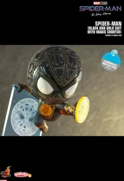 Spider-Man: No Way Home - Spider-Man Black & Gold Suit with Magic Shooter Cosbaby (S) Hot Toys Figure