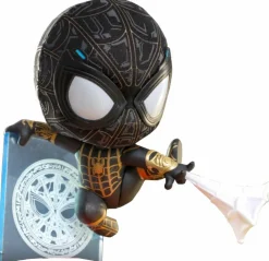 Spider-Man: No Way Home - Spider-Man Black & Gold Suit Cosbaby (S) Hot Toys Figure