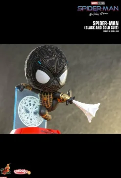 Spider-Man: No Way Home - Spider-Man Black & Gold Suit Cosbaby (S) Hot Toys Figure