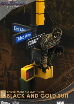 Spiderman: No Way Home - Spiderman Black and Gold Suit D-stage 6” Statue