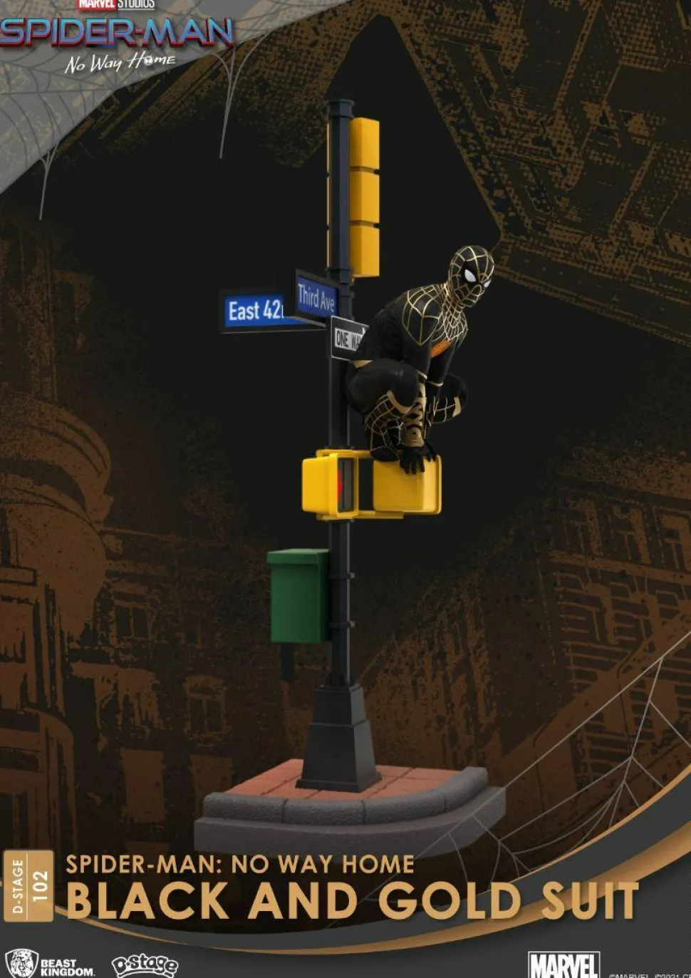 Spiderman: No Way Home - Spiderman Black and Gold Suit D-stage 6” Statue