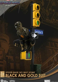 Spiderman: No Way Home - Spiderman Black and Gold Suit D-stage 6” Statue