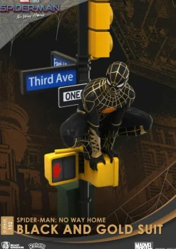 Spiderman: No Way Home - Spiderman Black and Gold Suit D-stage 6” Statue