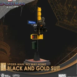 Spiderman: No Way Home - Spiderman Black and Gold Suit D-stage 6” Statue