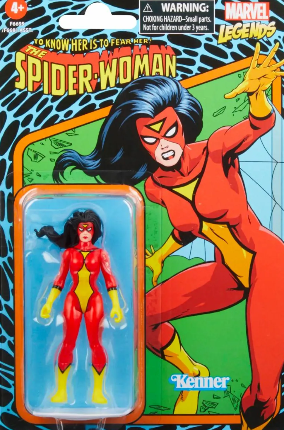 Spider-Woman - Spider-Woman Retro Marvel Legends Kenner 3.75” Action Figure