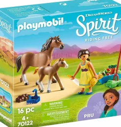 Spirit Riding Free - Playmobil Pru with Horse and Foal Playset (70122)