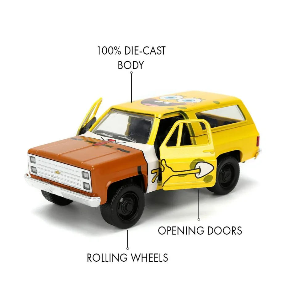 SpongeBob SquarePants - 1980 Chevrolet K5 Blazer 1/32 Scale Die-Cast Vehicle Replica