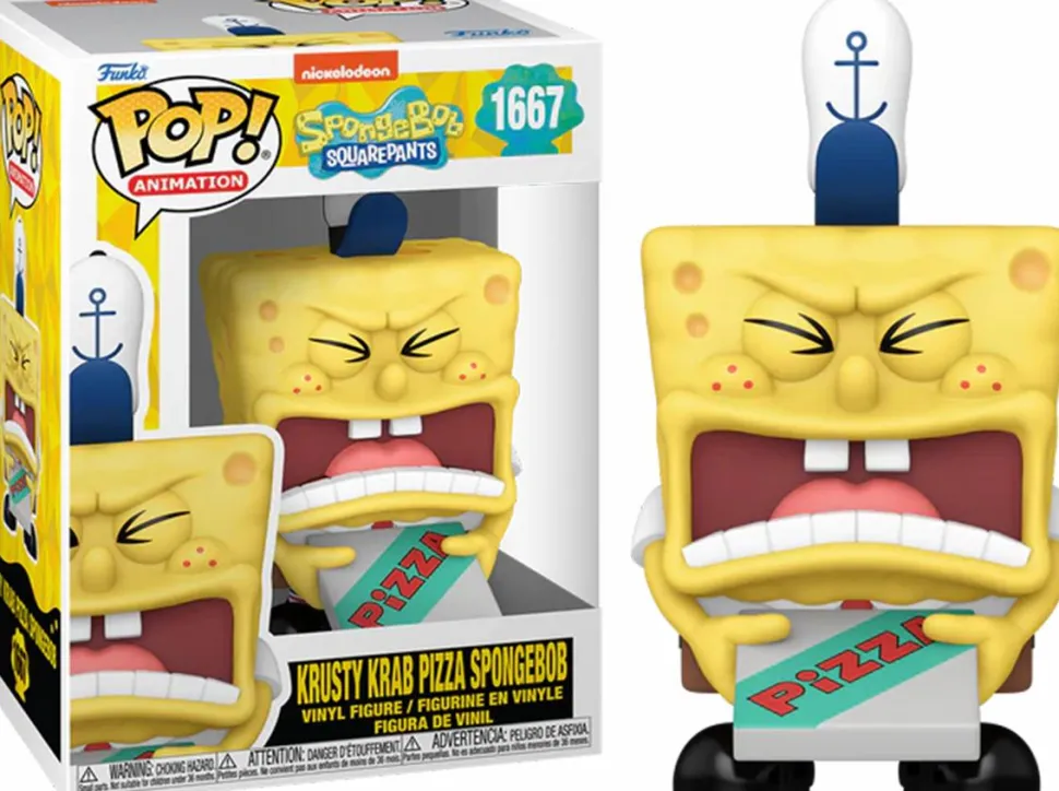SpongeBob SquarePants - Krusty Krab Pizza SpongeBob 25th Anniversary Pop! Vinyl Figure