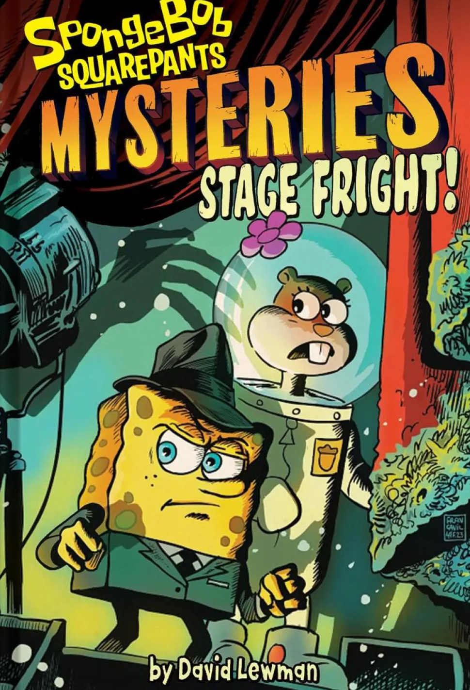 SpongeBob SquarePants - Mysteries Book 03 Stage Fright! Hardcover Book
