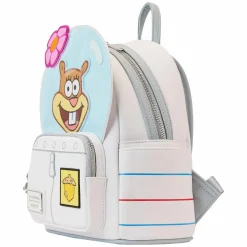 Spongebob Squarepants - Sandy Cheeks Cosplay 10” Faux Leather Mini Backpack