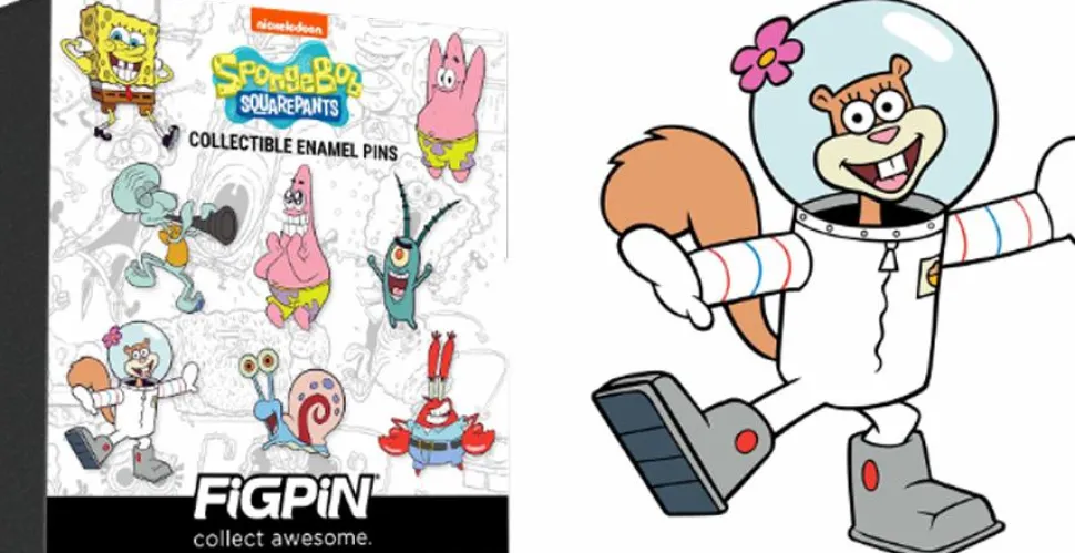 SpongeBob SquarePants - Series 1 FiGPiN Mystery Blind Box Mini Enamel Pin (Single Unit)