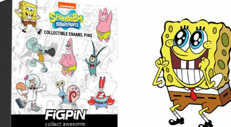 SpongeBob SquarePants - Series 1 FiGPiN Mystery Blind Box Mini Enamel Pin (Single Unit)