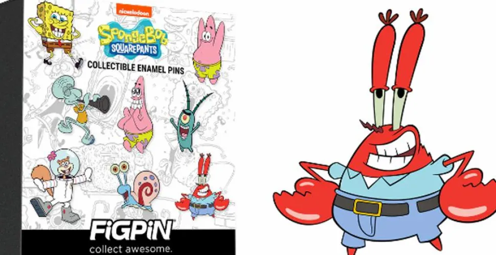 SpongeBob SquarePants - Series 1 FiGPiN Mystery Blind Box Mini Enamel Pin (Single Unit)