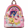 Spongebob Squarepants - Spongebob & Patrick Goofy Goober Light Up 10" Faux Leather Mini Backpack