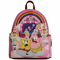 Spongebob Squarepants - Spongebob & Patrick Goofy Goober Light Up 10" Faux Leather Mini Backpack
