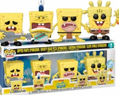 Spongebob Squarepants - Spongebob Squarepants Glow in the Dark Pop! Vinyl Figure 4-Pack