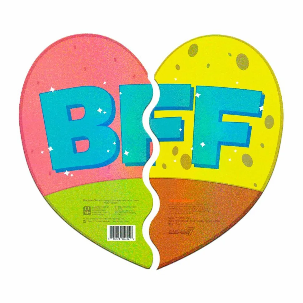 SpongeBob SquarePants - Spongebob & Patrick Best Friends Glitter ReAction 3.75” Action Figure 2-Pack (2022 SDCC Exclusive)