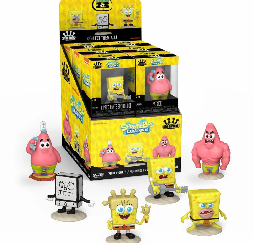 SpongeBob SquarePants - 25th Anniversary 3" Scale Mini Vinyl Figure (Display of 12)