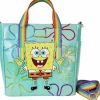 Spongebob Squarepants - 25th Anniversary Imagination 14" Faux Leather Convertible Tote Bag