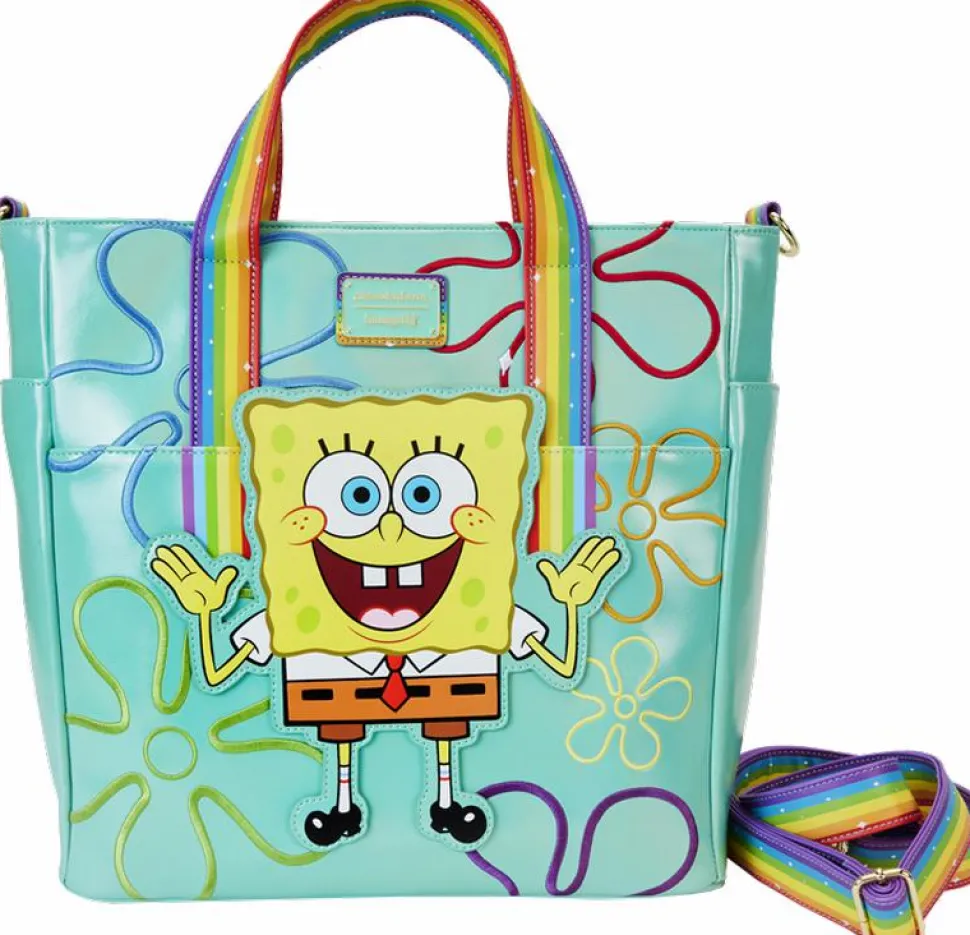 Spongebob Squarepants - 25th Anniversary Imagination 14" Faux Leather Convertible Tote Bag