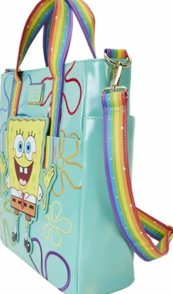 Spongebob Squarepants - 25th Anniversary Imagination 14" Faux Leather Convertible Tote Bag