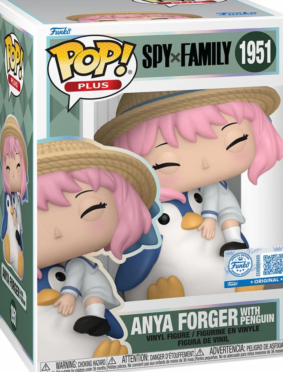 Spy x Family - Anya Forger with Penguin Pop! Plus Vinyl Figure