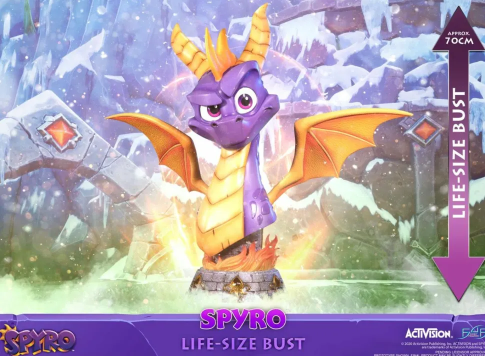 Spyro the Dragon - Spyro the Dragon 1:1 Scale Life-Size Bust