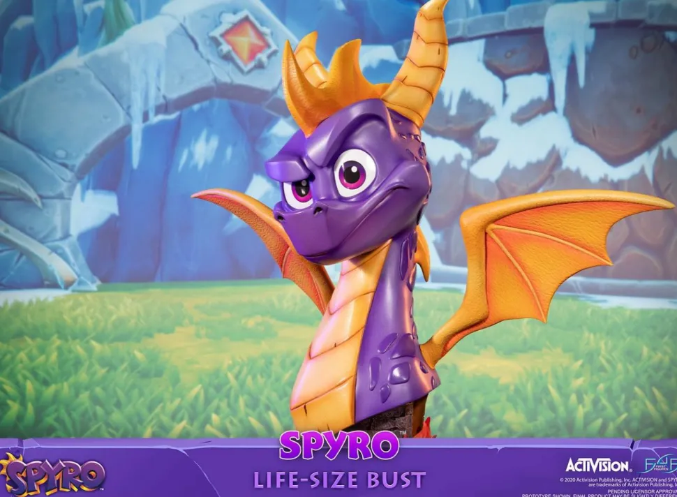 Spyro the Dragon - Spyro the Dragon 1:1 Scale Life-Size Bust