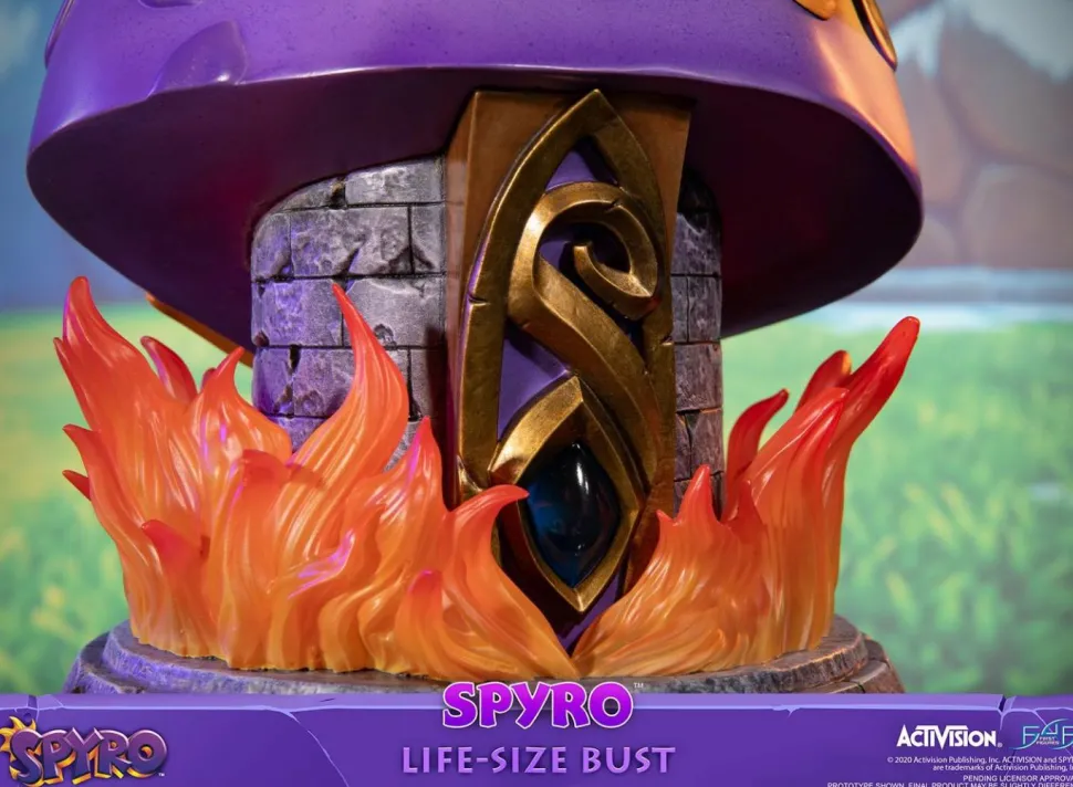Spyro the Dragon - Spyro the Dragon 1:1 Scale Life-Size Bust