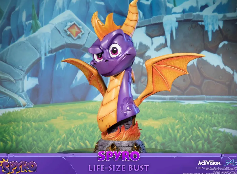 Spyro the Dragon - Spyro the Dragon 1:1 Scale Life-Size Bust