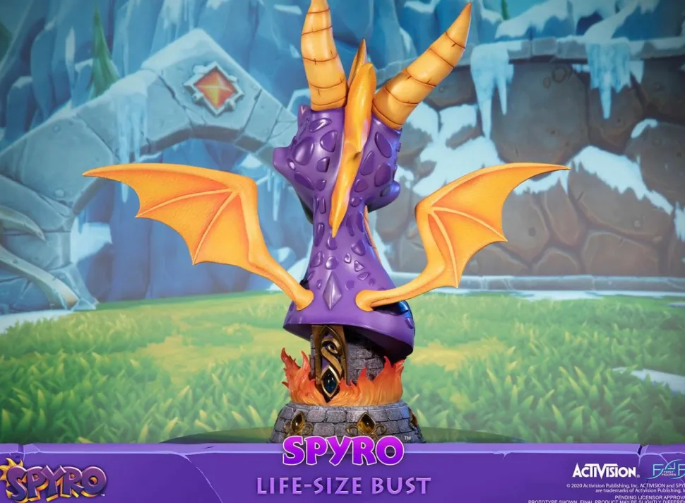 Spyro the Dragon - Spyro the Dragon 1:1 Scale Life-Size Bust