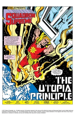 Squadron Supreme by Mark Gruenwald Trade Paperback Book (DM Variant Cover)