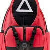 Squid Game - Triangle Soldier Cosplay 10” Faux Leather Mini Backpack
