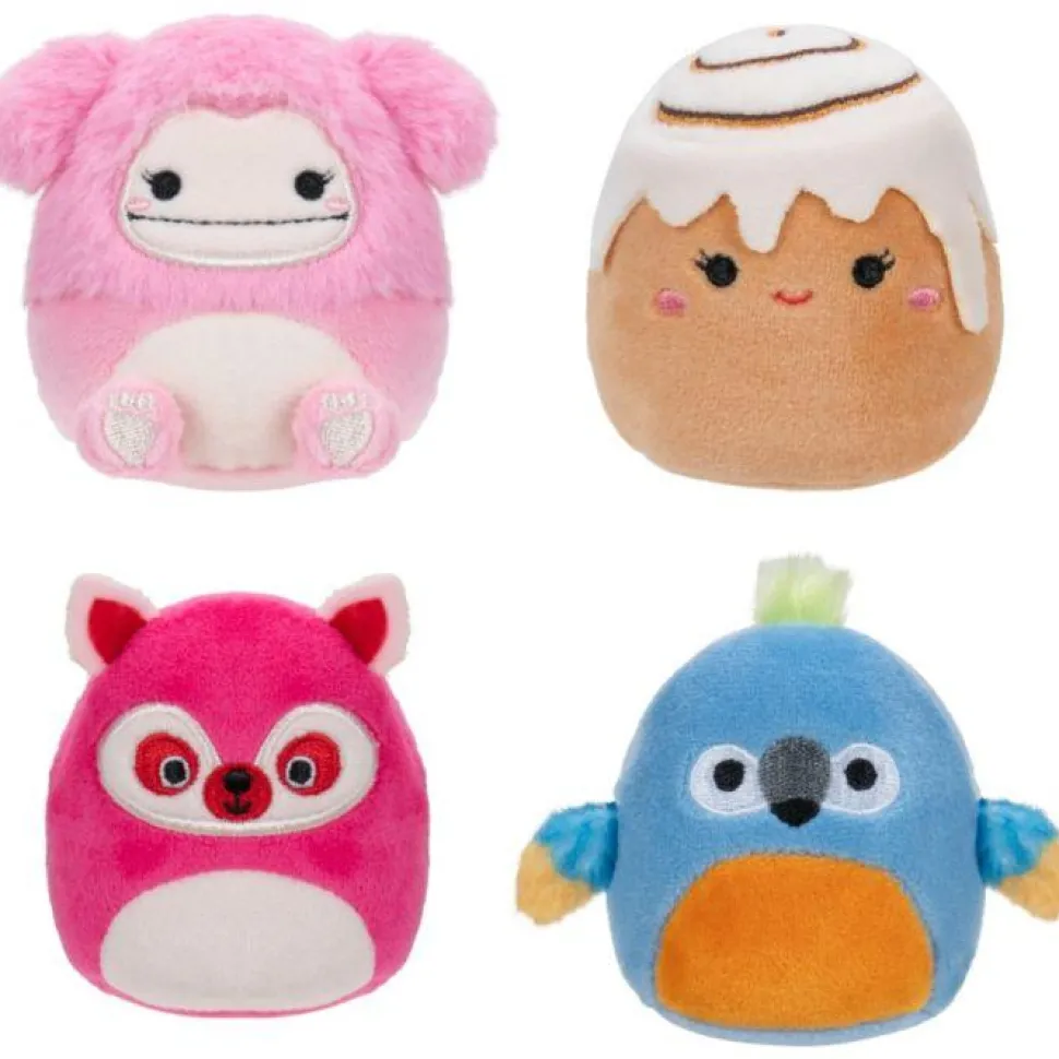 Squishmallows - Brina, Chanel, Lucia & Tenise Micromallows 2.5" Plush 4-Pack