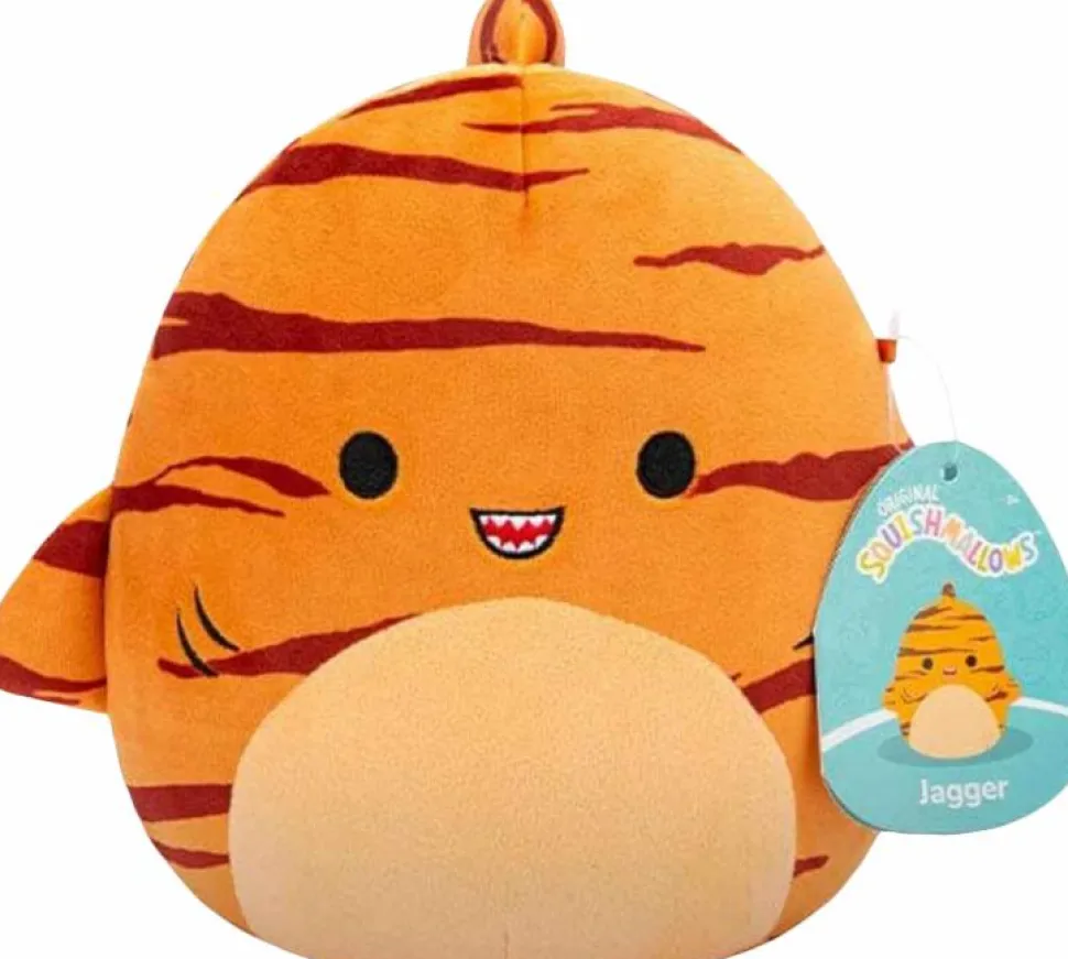 Squishmallows - Jagger the Orange Tiger Shark 7.5" Plush