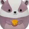Squishmallows - Mita the Badger with Honey 12" Plush