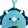 Squishmallows - Vilmos the Blue Triceratops 3.5" Clip-On Plush