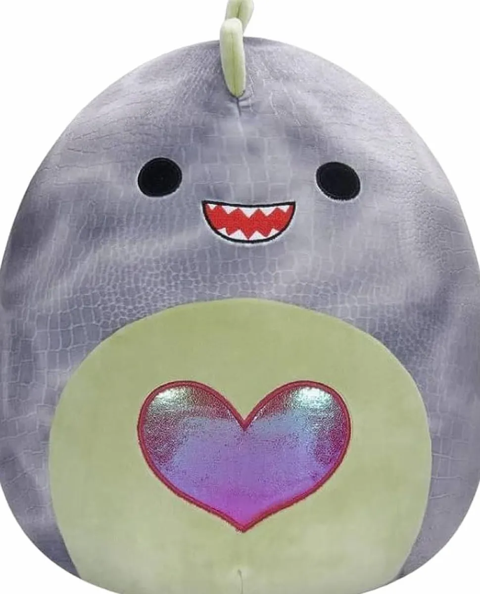 Squishmallows - Xander the Grey Dinosaur Valentine Squad 12" Plush