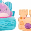 Squishville - Beach Set with Naomi the Narwhal Mini Squishmallows 2” Plush Playset