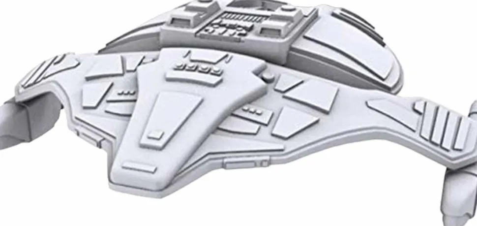 Star Trek - Attack Wing Jem'Hadar Attack Ship Starship HeroClix Deep Cuts Unpainted Miniature Replica