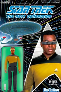 Star Trek: The Next Generation - Lt. Commander Geordi La Forge ReAction 3.75” Action Figure