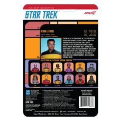 Star Trek: The Next Generation - Lt. Commander Geordi La Forge ReAction 3.75” Action Figure