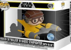 Star Wars - Anakin Skywalker in Naboo Starfighter with R2-D2 Pop! Rides Vinyl Figure