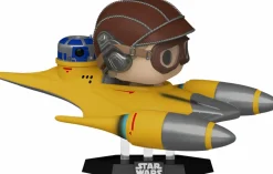 Star Wars - Anakin Skywalker in Naboo Starfighter with R2-D2 Pop! Rides Vinyl Figure