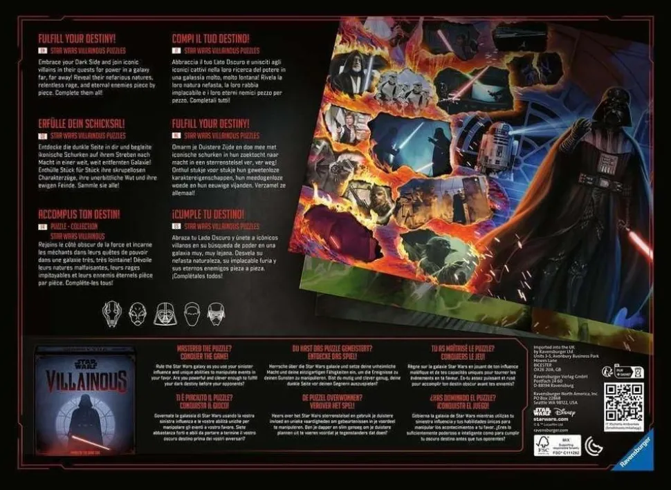 Star Wars - Asajj Ventress Disney Villainous 1000 Piece Jigsaw Puzzle